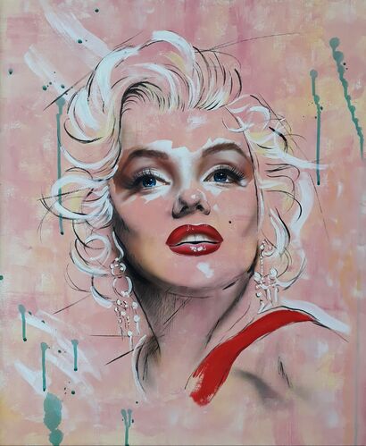 Marilyn  - A Paint Artwork by SIMONA ZECCA
