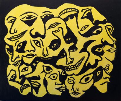 Faces - a Paint Artowrk by Joan Pañell Fernandez