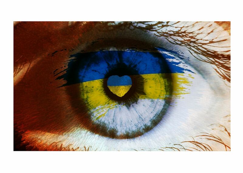 Stand with Ukraine - a Digital Art by Eve Methot