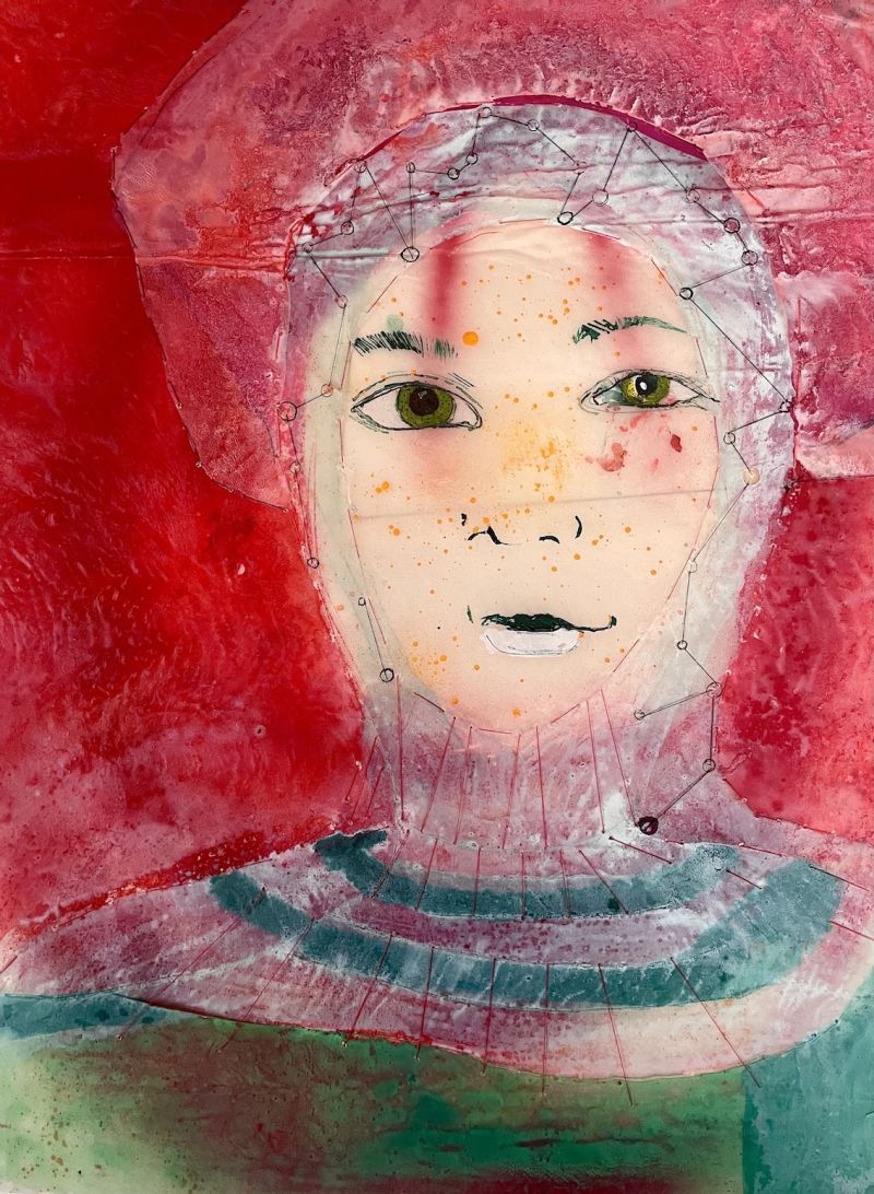 Antlitz #39 - a Paintings by Katharina Lökenhoff