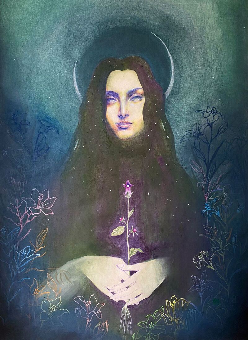 Atropa Belladonna - a Paintings by o