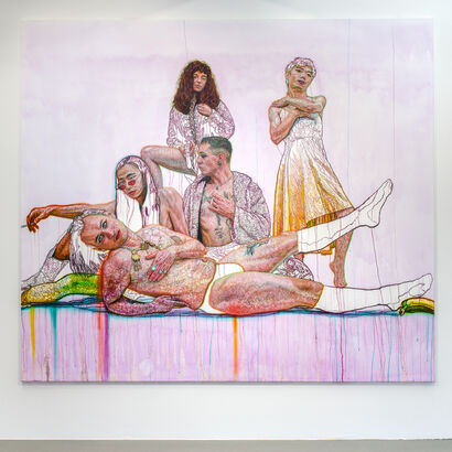 Naked Drag; The Big Five  - A Paint Artwork by Cecilia Ulfsdotter Klementsson 