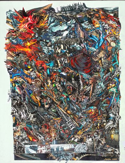 Extinction Series No.6, “Endless Transformation” - a Paint Artowrk by Junko Chodos