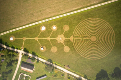 Healing area for Saaremaa Hingefestival 2021 - A Land Art Artwork by Indrek Nõgu