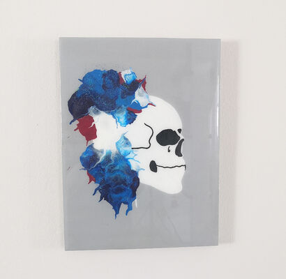 White Skull - A Paint Artwork by mrsfalckon