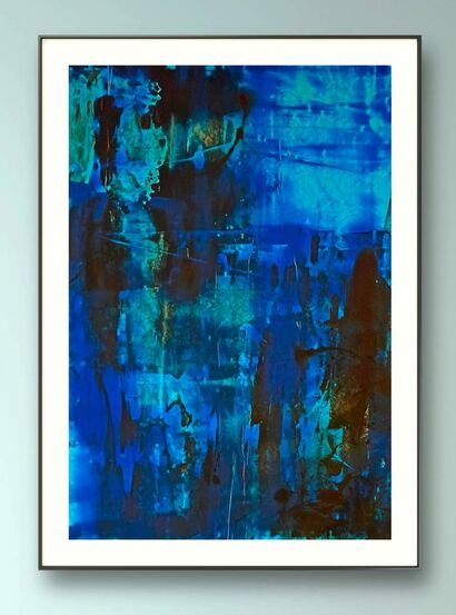 Deep blue - a Paint Artowrk by Krzysztof Iwanowicz