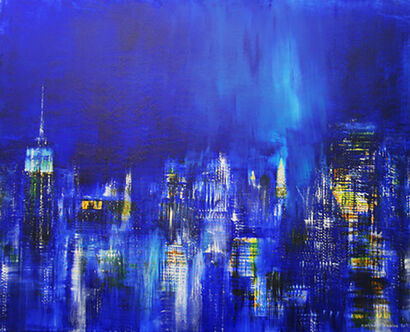 new york night - A Paint Artwork by Gerlinde Kosina
