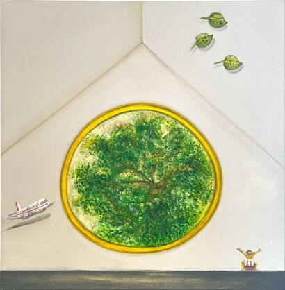 Vision under Roof - a Paint Artowrk by Gabriele Martin