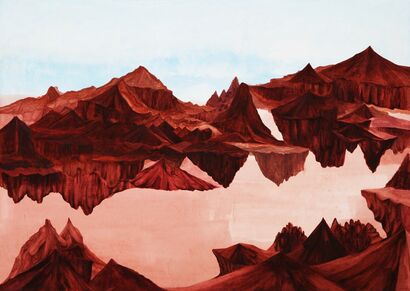 The Red Rock - A Paint Artwork by dada