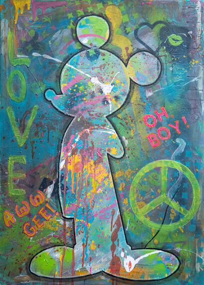 Mickey\'s Universe! - a Paint Artowrk by Cristina Pop Art