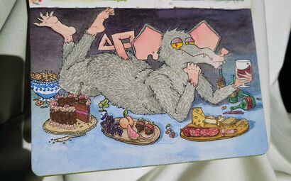 The Rat - a Paint Artowrk by Sarah Vollmer