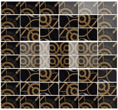 Quilting the Memoir - Golden Circles, Global Diaspora - a Video Art Artowrk by mrafla Rafla