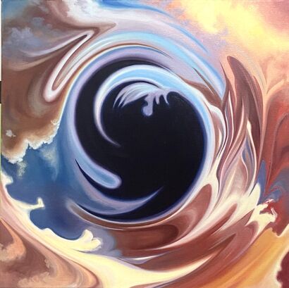 Jeremy's Black Hole - A Paint Artwork by Laura Alich