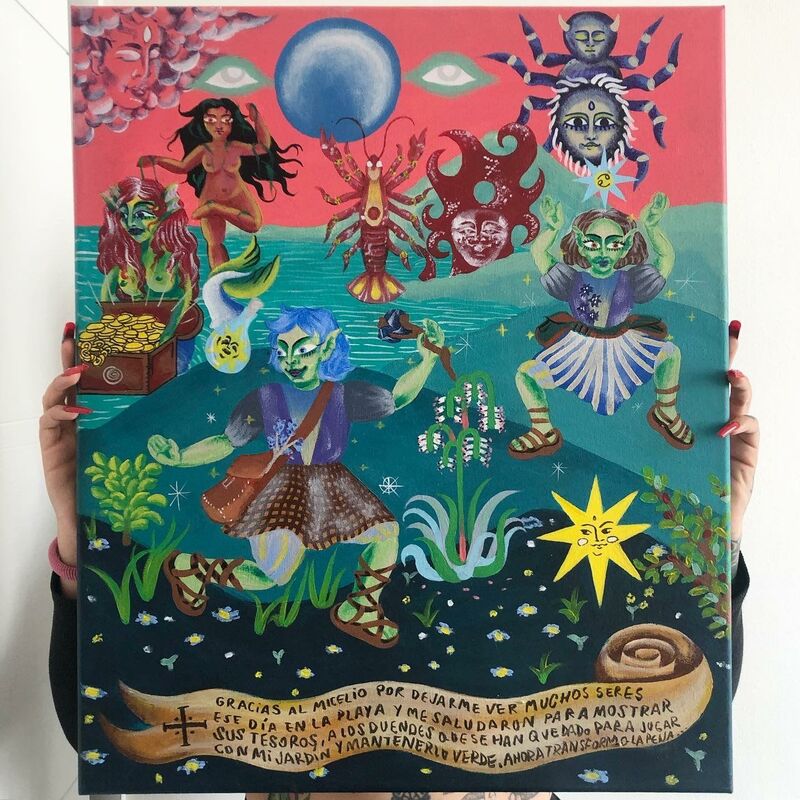 Gracias Micelio - a Paintings by Laura Postigo