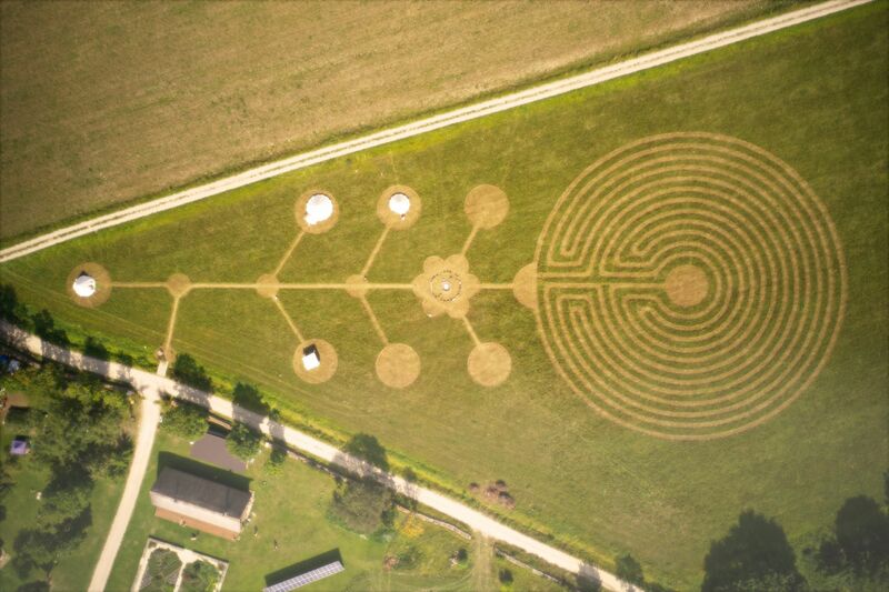 Healing area for Saaremaa Hingefestival 2021 - a Land Art by Indrek Nõgu