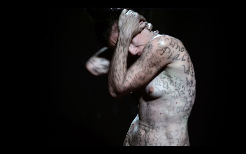 The Words on the Body: Punishment - a Video Art by Sienna Reid