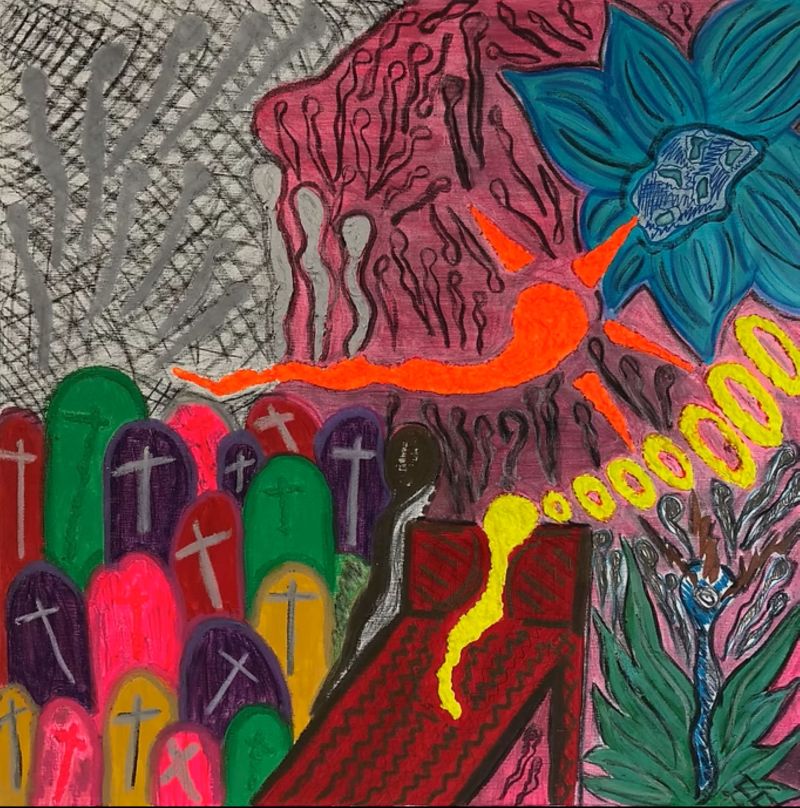Folie dévastatrice - a Paintings by Christelle Carlier