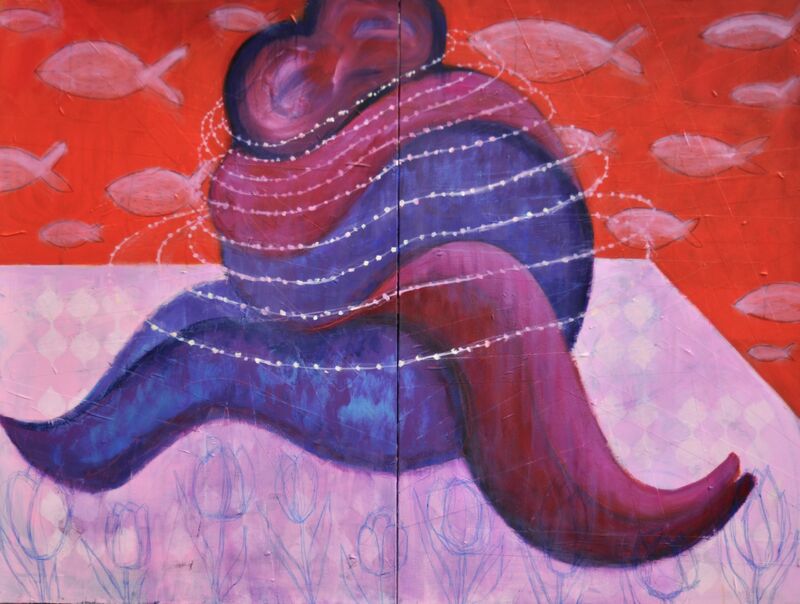 The healing power of the embrace (Hug n.1) - a Paint by Alberto Ribè