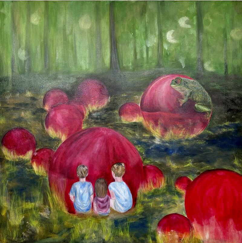 In hide-and-seek - a Paint by Ewelina Ura-Kamińska