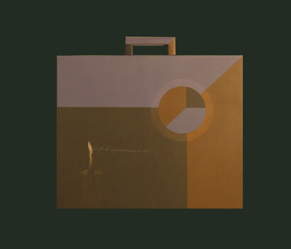 Valigia.                Suitcase - A Paint Artwork by Casalinerio
