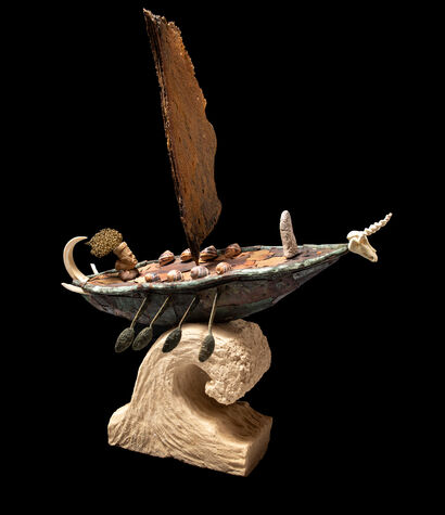 La nave di Teseo - a Sculpture & Installation Artowrk by Claudio Rizzo