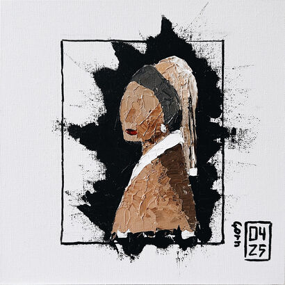 Girl with a Pearl Earring, 2025 - a Paint Artowrk by Elena Gorn