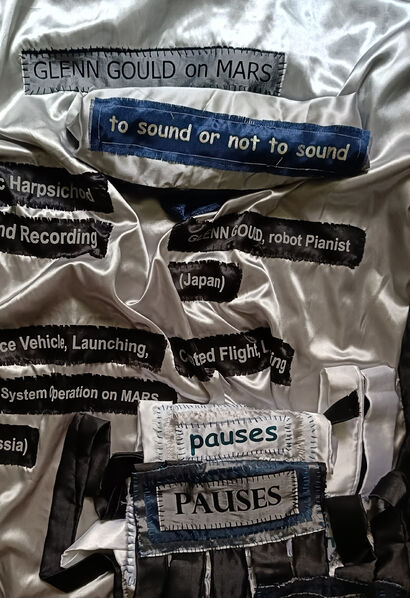 4.	A Fragment of the Concert Curtain, Behind Which Glenn Gould\'s Harpsichord Is Located When He Is on Mars with an Experimental Cultural Mission - a Sculpture & Installation Artowrk by Lenore Linza