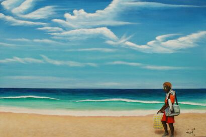 O mistério das Havaianas (The mystery of the flip flops) - A Paint Artwork by Sergil Sias