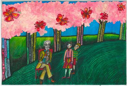 Memoria in fiore - A Paint Artwork by Roberta Greco