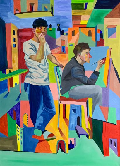 Art Students - a Paint Artowrk by Jaeyoung Chun