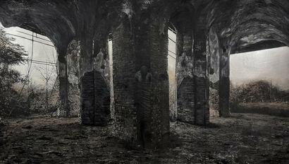 Spieh mazget (white mosque) - a Paint Artowrk by Reyhane Abrooei Siahmazgi
