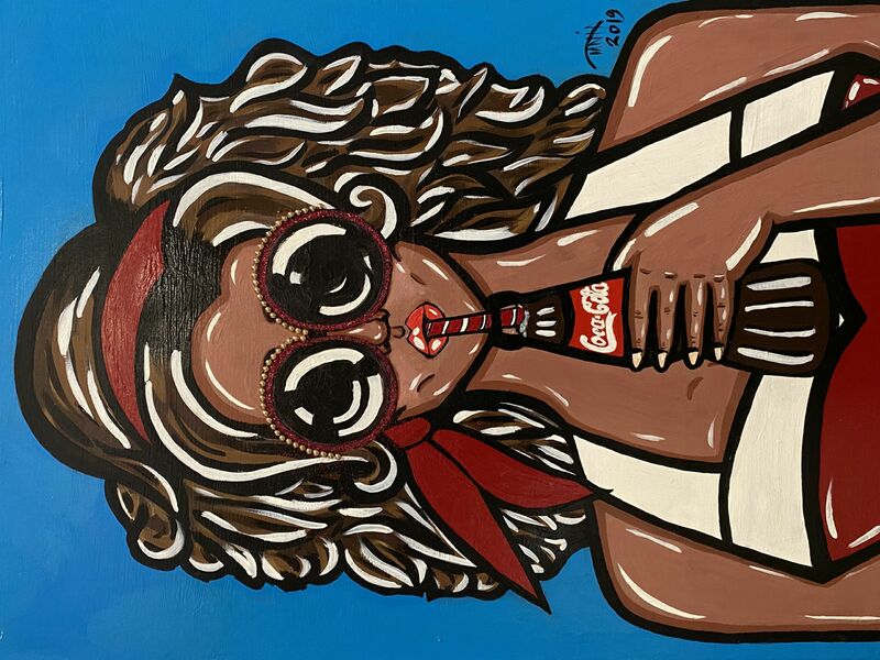 Cola Girl - a Paint by Tania Chehaibar