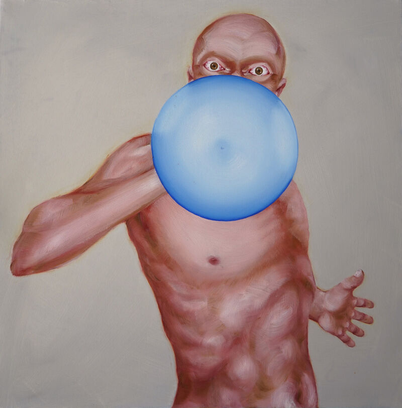 GOFIATORE DI PALLONI_ EVO XXXVIII - a Paintings by FAUSTO SEGONI
