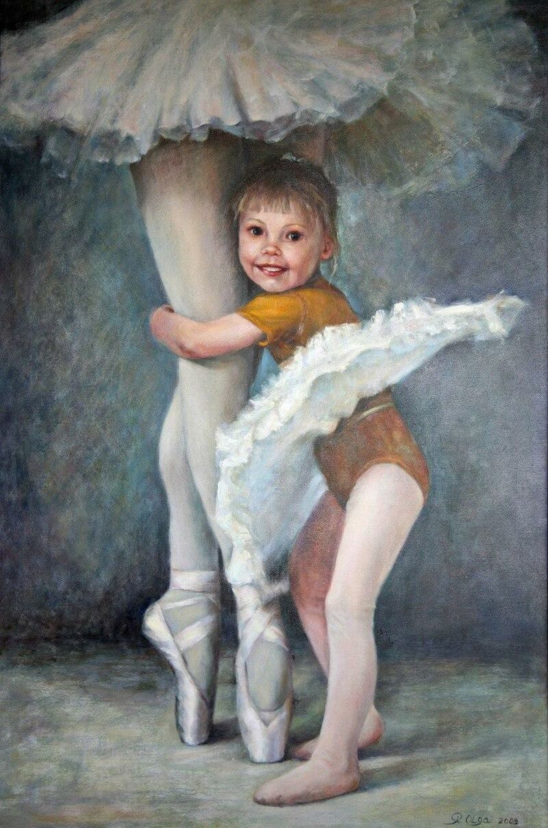 Little ballerina. - a Paintings by OLGA