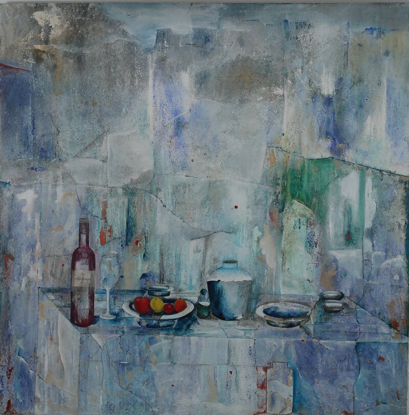 La Cena en los tiempos del COVID  - a Paintings by Miguel  Baena