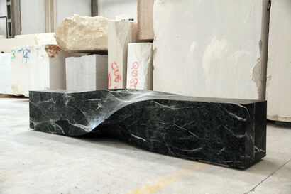 SOUL SCULPTURE BENCH in marble  - A Art Design Artwork by Veronica Mar