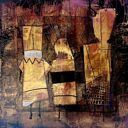 Mes totems - a Paint Artowrk by Virginie Munch