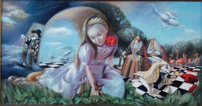 Алиса в Зазеркалье - A Paint Artwork by Lyudmila Gromova