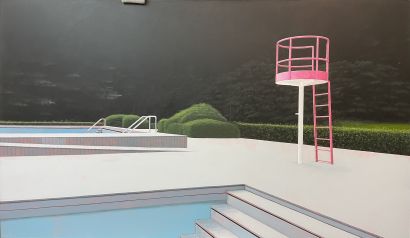 “Would Be Richard’s D. Ocean Park 005” - a Paintings Artwork by Cveto Vidovic