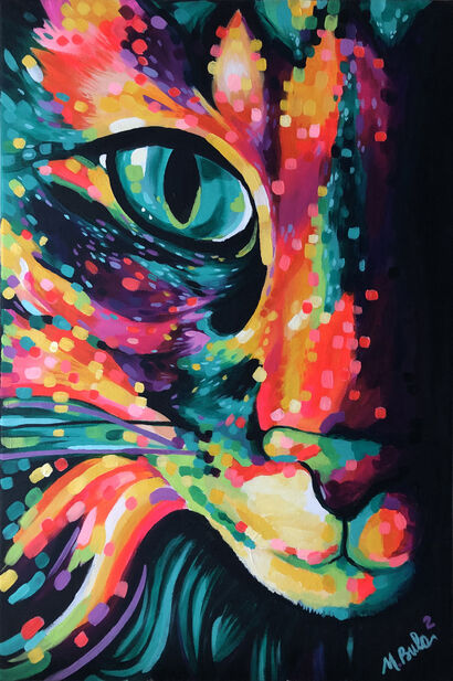 The cat is not for sale - A Paint Artwork by nadia Bulabula