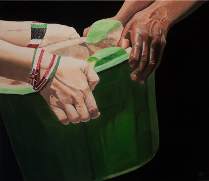 Kukua pamoja - crescere insieme - A Paint Artwork by Antonella De Boni