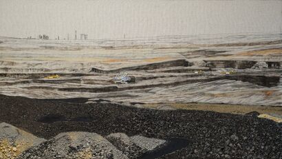 ANTHROPOCENE XVIII - Brown coal surface mine in Czechia - a Paintings Artwork by Jiří Strachota