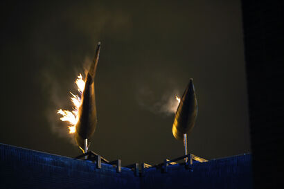 Burning Canoes - a Sculpture & Installation Artowrk by Tomasz Krupinski