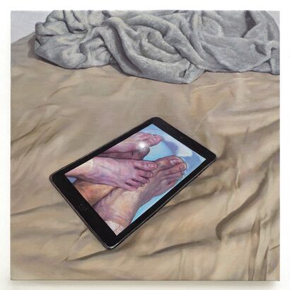 IPad in bad - A Paint Artwork by Gongmo ZHOU
