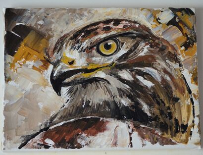 Hawk - A Paint Artwork by Sara Silva