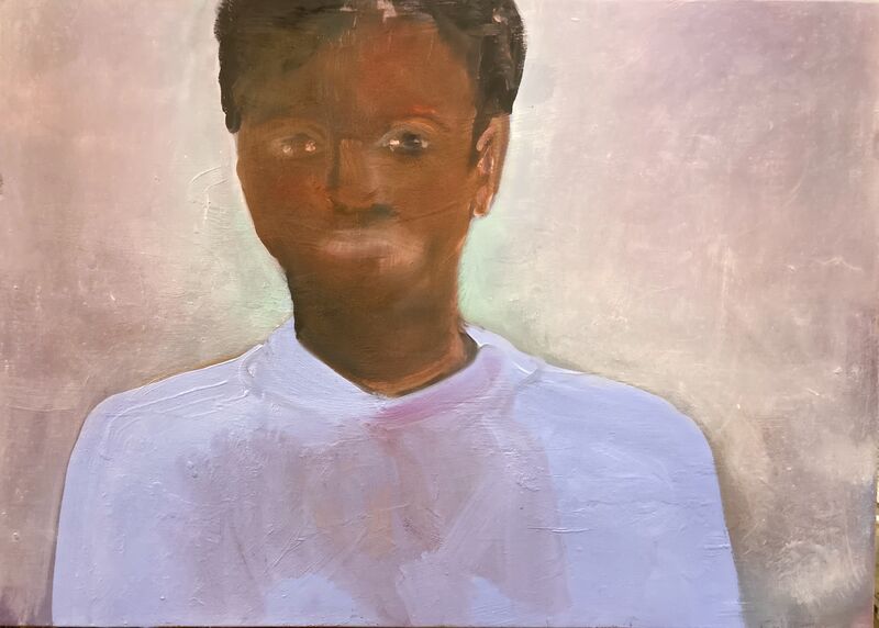 black student - a Paint by marie helene fabra