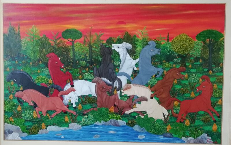 Cavalli imbizzarriti - a Paint by Nino Camardo 