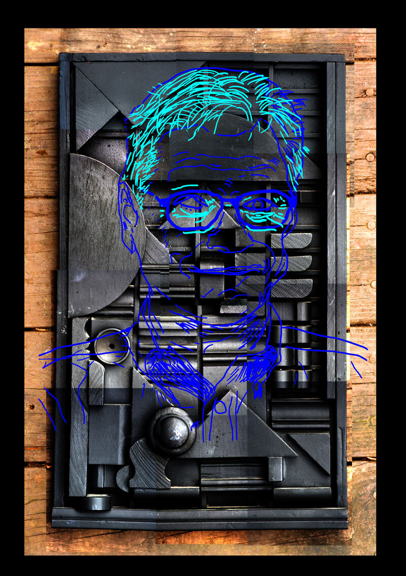Turquoise Hair - a Digital Graphics and Cartoon by phillip Schewe