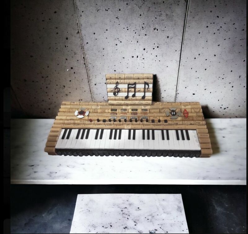 Musical Keyboard down the Room - a Sculpture & Installation by juan carlos nazaretian