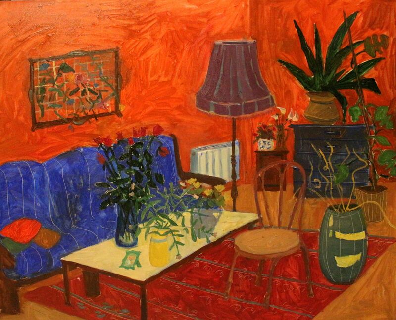 Happiness. Interior - a Paint by Lizi Budagashvili